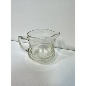 KELLOGG'S CORRECT CEREAL CREAMER, VINTAGE 1930'S ERA, CLEAR GLASS 3" Tall